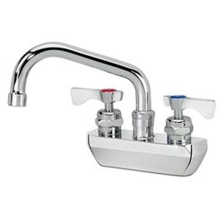 Krowne 14-406L Splash Mount Faucet - 6" Swing Spout, 4" Centers, Chrome