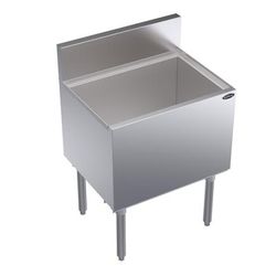 Krowne KR19-24DP 24" Royal Series Cocktail Station w/ 97 lb Ice Bin, Stainless Steel