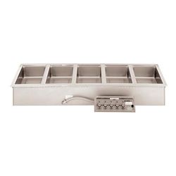 Wells MOD-500TDM/AF Drop-In Hot Food Well w/ 5 Full Size Pan Capacity, 208-240v, Stainless Steel