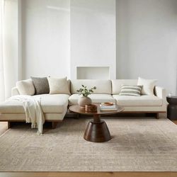 Ronit 18" Square Modern Ivory Outdoor Throw Pillow - Boutique Rugs