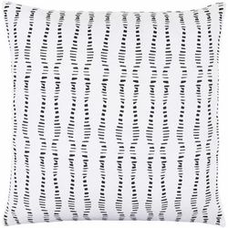 Kurou 22" Square Cottage Off White/Ink Throw Pillow - Boutique Rugs