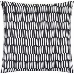 Magdi 22" Square Off White/Onyx/Metallic Silver Throw Pillow - Boutique Rugs