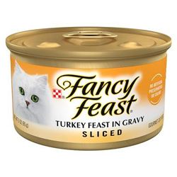 Sliced Turkey Gravy Wet Cat Food, 3 oz., Case of 24, 24 X 3 OZ