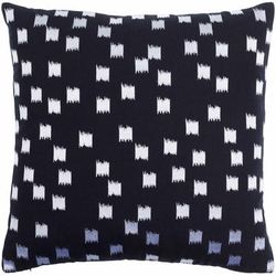 Reiji 20" Square Modern Cotton White Throw Pillow - Boutique Rugs
