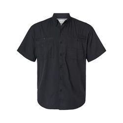 Paragon 700 Hatteras Performance Short Sleeve Fishing Shirt in Black size 4XL | Polyester