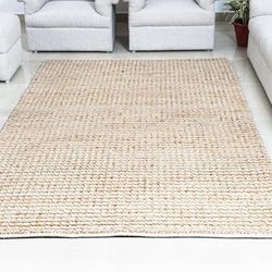 Hand Woven Brown & Grey Wool Jute Loop Rug by Tufty Home