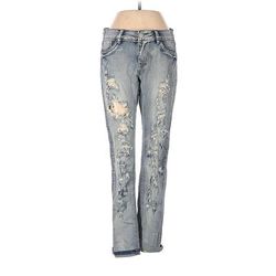 rue21 Jeans - High Rise: Silver Bottoms - Women's Size 3