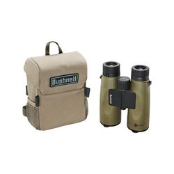 Bushnell Prime 12x50mm Roof Prism Binocular w/Vault Bundle Green BP1250VTC Black Small BP1250VTC
