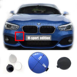 Fit 15-18 BMW serie 1 F20 F21 LCI M-Sport 116i 118i 125d M135i Hatchback anteriore Tow Cover Eye