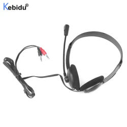 Cuffie auricolari da gioco cablate da 3.5mm con microfono spina da 3.5mm MIC cuffie VOIP Skype per