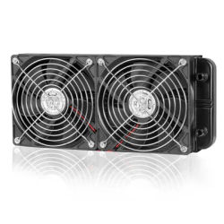 SXDOOL Water-Cooling 240MM Radiator Double Dual 120mm Fan For Computer Water Discharge Radiator Strong Wind Recommend
