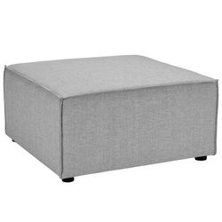 Saybrook Outdoor Patio Upholstered Sectional Sofa Ottoman - East End Imports EEI-4211-GRY