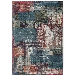 Tribute Elowen Contemporary Modern Vintage Mosaic 5x8 Area Rug - East End Imports R-1191A-58