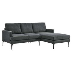 Evermore Right-Facing Upholstered Fabric Sectional Sofa - East End Imports EEI-6012-DOR