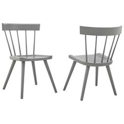 Sutter Wood Dining Side Chair Set of 2 - East End Imports EEI-6082-LGR