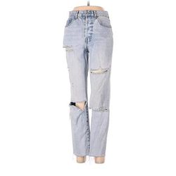 Forever 21 Jeans - High Rise: Blue Bottoms - Women's Size 27