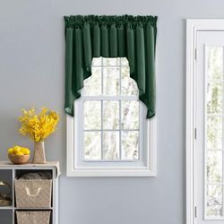 Stacey Curtain Color Lined Swag Set by Ellis Curtains in Harvest (Size 126"W 63" L)