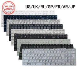 US/UK/RU/SP/FR/AR/JP NEW English Laptop Keyboard For Toshiba Satellite C850 C855 C855D C870 C870D C875D
