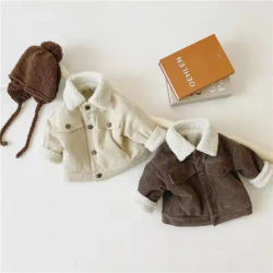 MILANCEL Winter New Kids Coat bambini giacca di velluto a coste imbottita in pile ragazzi Outwear