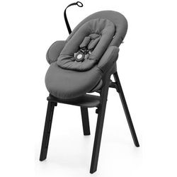Stokke Steps Bouncer - Herringbone Grey / Black Chassis