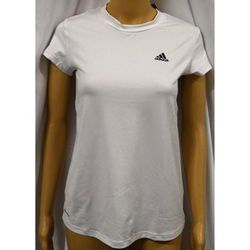 Adidas Tops | Adidas Womens Maternity T Shirt Sleeve Sports Training Fitness Gym Performance | Color: White | Size: Xs