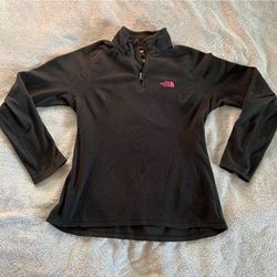 The North Face Tops | Black Breast Cancer North Face Fleece Quarter Zip | Color: Black | Size: S