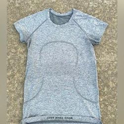 Lululemon Athletica Tops | Gray Lululemon Swiftly Tech | Color: Gray | Size: 8