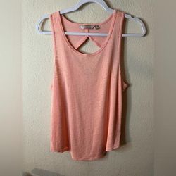 Athleta Tops | Athleta Womens Tank Top Shirt Sz M Breezy Cut Out Sleeveless Athletic | Color: Tan | Size: M