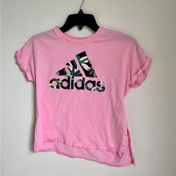 Adidas Tops | Adidas Light Pink Cotton Tee, Women’s Size Xs | Color: Pink | Size: Xs