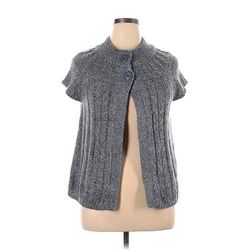 SONOMA life + style Cardigan Sweater: Gray - Women's Size Large Petite