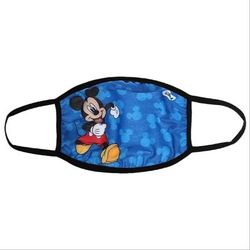 Disney Accessories | Disney Mickey Mouse Kids Face Mask Classic Blue Background With Mouse Ears | Color: Blue | Size: Osb