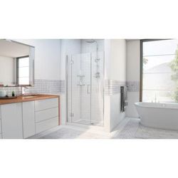Dreamline DreamLine Unidoor-X 62 1/2 - 63 inch W x 72 inch H Frameless Hinged Shower Door in Chrome D12630572-01