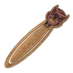 Wisdom of the Owl,'Handcrafted Recycled Teak Wise Owl Theme Bookmark'