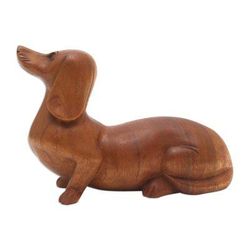 Attentive Friend,'Handcrafted Dachshund Sculpture'