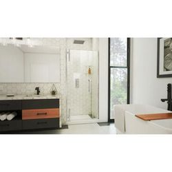 Dreamline DreamLine Ascend 34 - 35 inch W x 72 inch H Frameless Pivot Shower Door in Brushed Nickel SDAD34W720VXX04