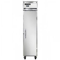 Continental 1RSENSA 17 3/4" 1 Section Reach In Refrigerator, 1 Right Hinge Solid Door, Top Compressor, 115v, Aluminum & Stainless Steel