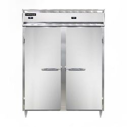 Continental D2RFENSA Designer Line 57" 2 Section Commercial Combo Refrigerator Freezer - Solid Doors, Top Compressor, 115v, Silver
