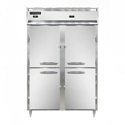 Continental D2RFNHD Designer Line 52" 2 Section Commercial Combo Refrigerator Freezer - Solid Doors, Top Compressor, 115v, Silver
