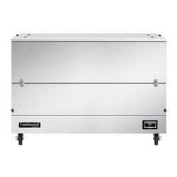Continental MC5NSSDCW Milk Cooler w/ Dual Top & Side Access - 1024 Half Pint Carton Capacity, 115v, Cold Wall Cooling, Stainless Steel