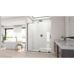 Dreamline DreamLine Mirage-X 55 - 59 inch W x 71 inch H Frameless Sliding Shower Door in Matte Black SHDR-1960723-09