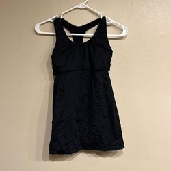 Lululemon Athletica Tops | Lululemon Tank Black Size 4 Built In Bra | Color: Black | Size: 4