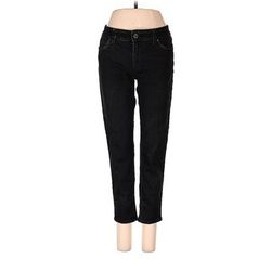 White House Black Market Jeans - Mid/Reg Rise: Black Bottoms - Women's Size 4