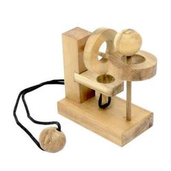 Sneaky Ball,'Hand Crafted Recycled Teak Wood Executive Game from Java'