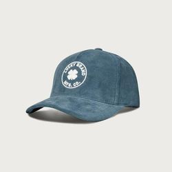 Lucky Brand Lucky Mfg Co. Embroidered Corduroy Hat in Navy