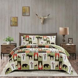 Redwood Quilt Set by LCM Home Fashions, Inc. in Animal Print (Size TWIN)