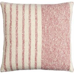 Shaun 20" Square Modern Cotton Pearl/White/Brick Red/Dark Pink/Tan/Crimson/Ivory Throw Pillow - Boutique Rugs