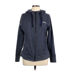 New Era Zip Up Hoodie: Blue Tops - Women's Size Large