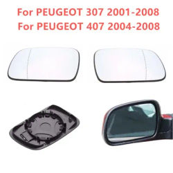 Specchietto retrovisore riscaldato per PEUGEOT 307 2001-2008 Peugeot 407 2004-2008 vetro retrovisore