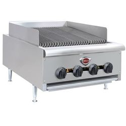 Wells HDCB-2430G-QS 24" Countertop Gas Charbroiler w/ Cast Iron Grates - 80, 000 BTU, Convertible, Stainless Steel, Gas Type: Convertible