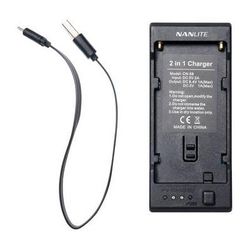 Nanlite 2-in-1 Reciprical Battery Charger for NP-F-Style Batteries CN-58